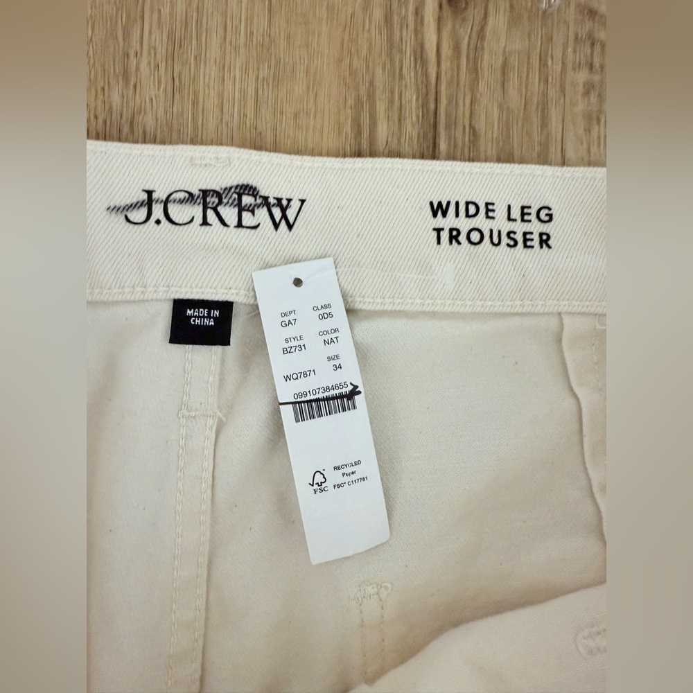 J crew Sailor denim trouser in ecru - Picture 4 of 5